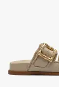 Enola Sporty Linen Sandal(5,Oyster)