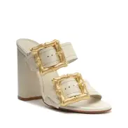 Enola Leather Sandal(5,Pearl)