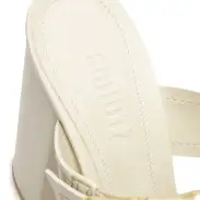 Enola Leather Sandal(5,Pearl)