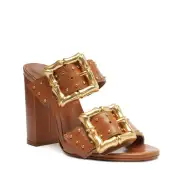 Enola Studs Leather Sandal(5,Honey Peach)