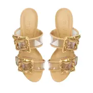 Enola Vinyl Sandal(5,Light Beige)