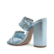 Enola Vinyl Leather Sandal(5,Sky way)