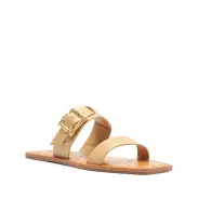 Enola Double Leather Sandal(5,Light Beige)