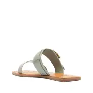 Enola Double Leather Sandal(5,Green)