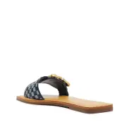Enola Woven Leather Sandal(5,Blue)