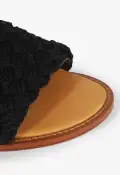 Isabel Leather Sandal(5,Black)