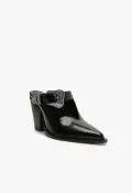 Jeane Casual Leather Pump(5,Black)