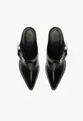 Jeane Casual Leather Pump(5,Black)