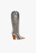 Ella Woven Metallic Leather Boot