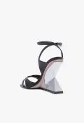 Jill Nappa Leather Sandal(5,Black)