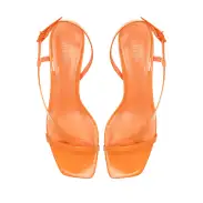 Heloise Patent Leather Sandal(5,Orange)