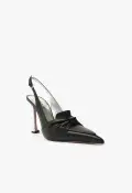 Fiorella Leather Pump(5,Black)