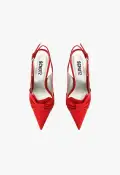Fiorella Mid Leather Pump(5,Red)