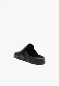 Grace Leather Flat(5,Black)