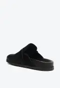 Grace Leather Flat(5,Black)