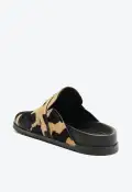 Grace Leather Flat(5,Brown)