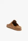 Grace Leather Flat(5,Western Brown)