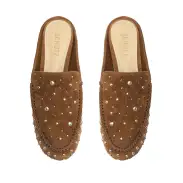 Evie Casual Suede Flat(5,Tan)