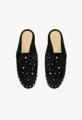Evie Casual Suede Flat(5,Black)