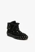 Evie Suede Bootie(5,Black)