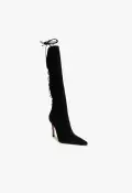 Gwen Suede Boot(5,Black)