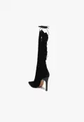 Gwen Suede Boot(5,Black)