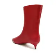 Gail Nappa Leather Bootie(5,Red)