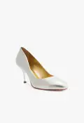 Giordana Leather Pump(5,Silver)