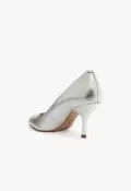 Giordana Leather Pump(5,Silver)