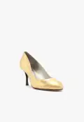 Giordana Leather Pump(5,Gold)