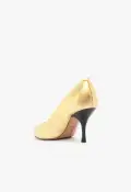 Giordana Leather Pump(5,Gold)