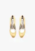 Giordana Leather Pump(5,Gold)