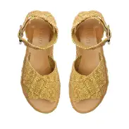 Jami Flatform Sandal(5,Beige)