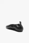 Eudora Leather Flat(5,Black)