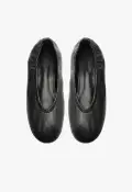 Eudora Leather Flat(5,Black)