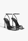 Joanna Patent Leather Sandal(5,Black)