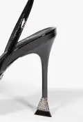 Joanna Patent Leather Sandal(5,Black)