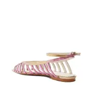 Iris Specchio Leather Flat(5,Gold)