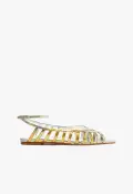 Iris Specchio Leather Flat