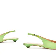 Evan Casual Satin Flat(5,Green)