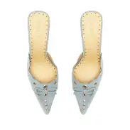 Hilly Suede Pump(5,Denim)