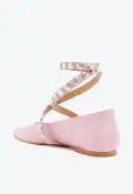 Jaycie Satin Flat(5,Pink)