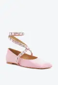 Jaycie Satin Flat(5,Pink)