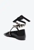 Jaycie Patent Leather Flat(5,Black)