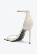 Jenna Leather Sandal(5,White)