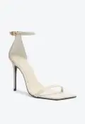 Jenna Leather Sandal(5,White)