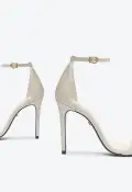 Jenna Leather Sandal(5,White)
