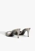 Jane Mule Sandal(5,Silver)