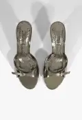 Jane Mule Sandal(5,Silver)