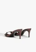 Jane Mule Sandal(5,Dark Brown)